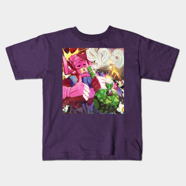 Galactus Hunger Kids T-Shirt by m7781